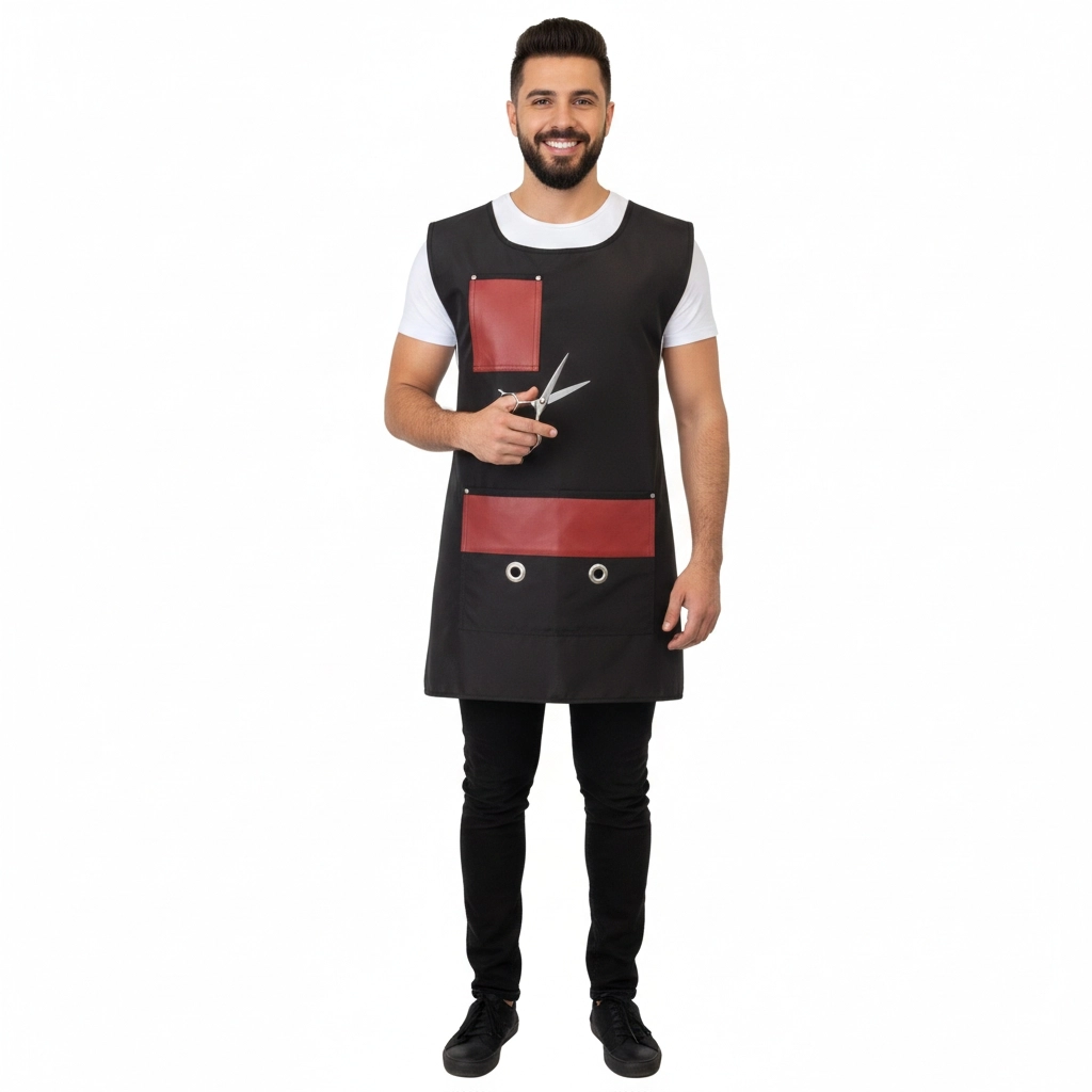 Renkli Kuş Gözlü Yelek Önlük Logolu