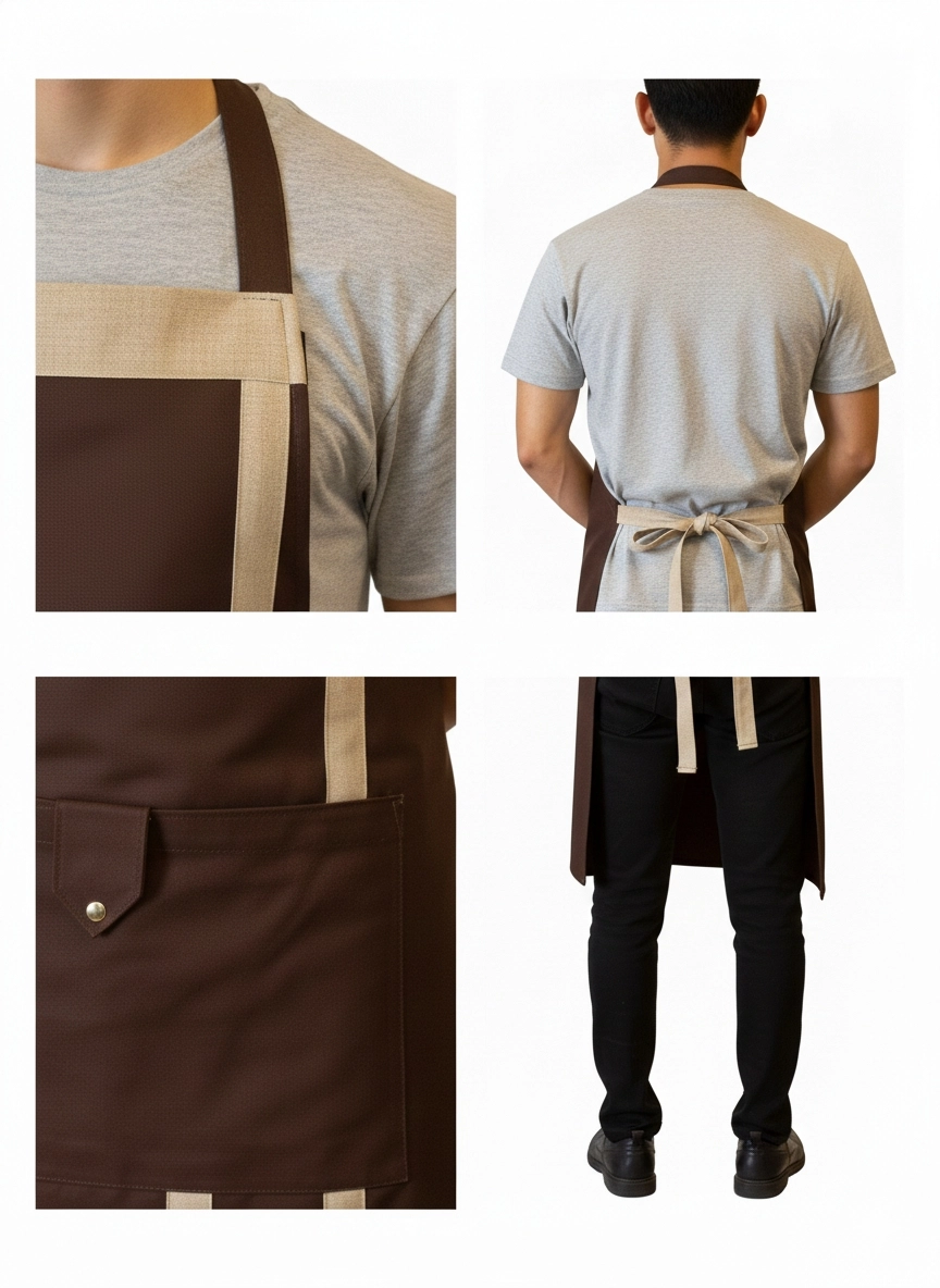 Boyundan Askılı Mutfak,Garson,Barista Önlüğü