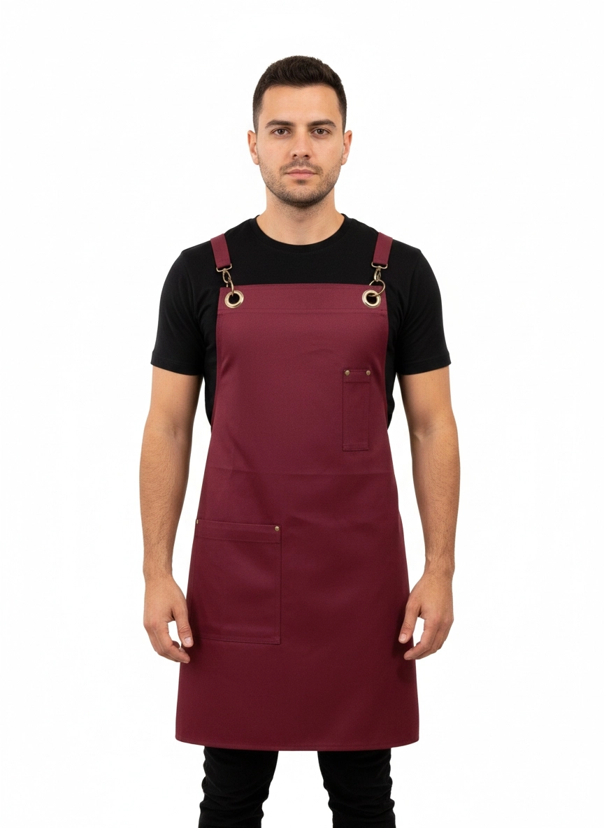 Yan Tarafı Yarım Restorant Önlüğü