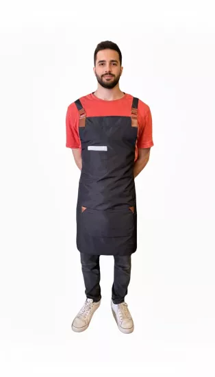 Trend Leke Tutmaz  Askılı Önlük Chef Barista Cafe Önlüğü