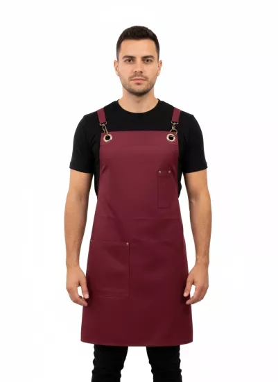 Yan Tarafı Yarım Restorant Önlüğü