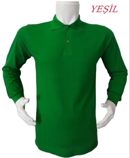 Polo Yaka Uzun Kollu T-Shirt