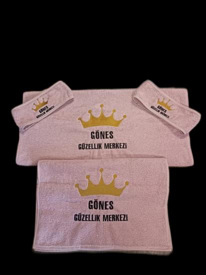 Güzellik Merkezi 18 Parça Havlu Seti Nakışlı