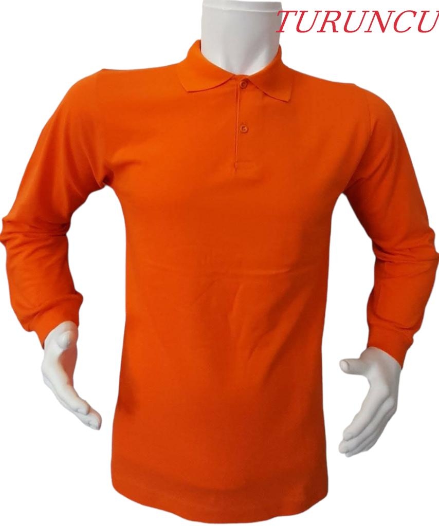 Polo Yaka Uzun Kollu T-Shirt