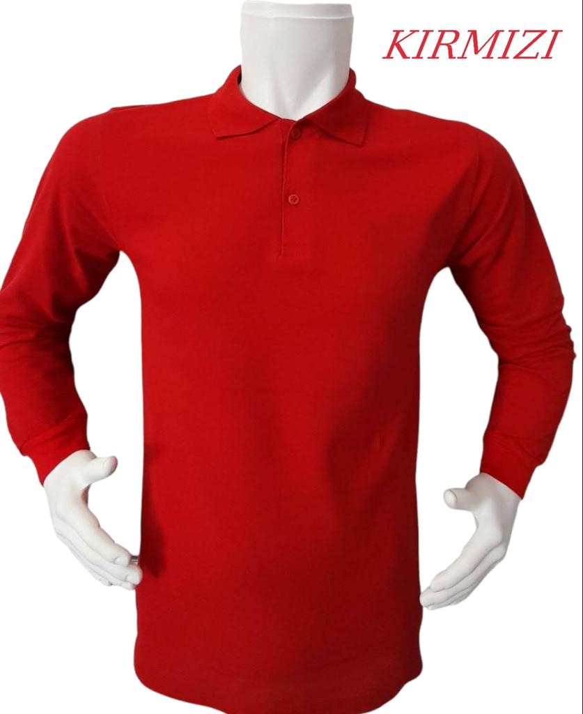 Polo Yaka Uzun Kollu T-Shirt