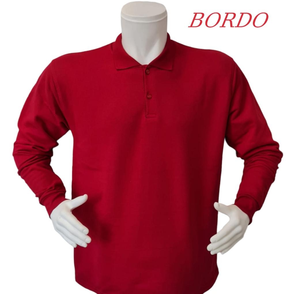 Polo Yaka Uzun Kollu T-Shirt