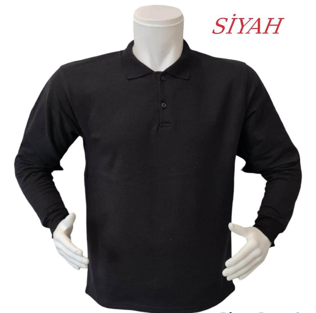 Polo Yaka Uzun Kollu T-Shirt