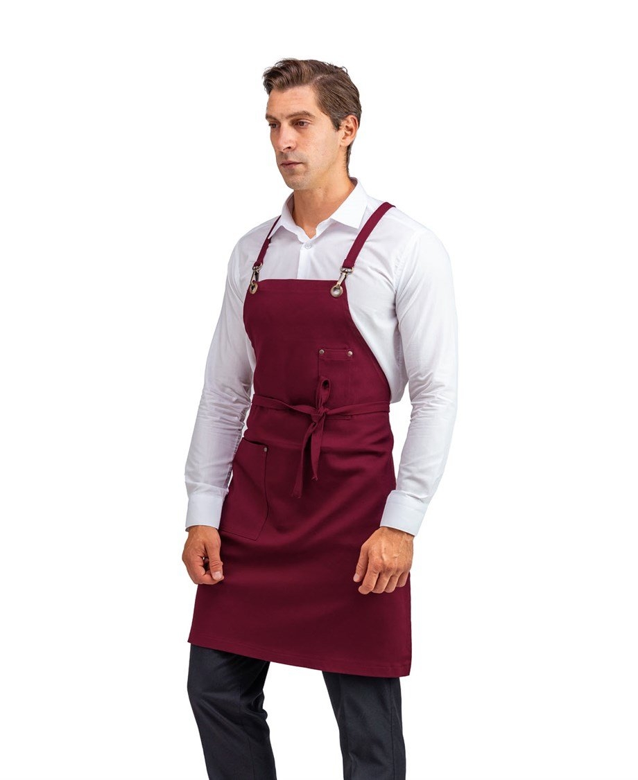Bordo Yeni Trend Mutfak Önlüğü